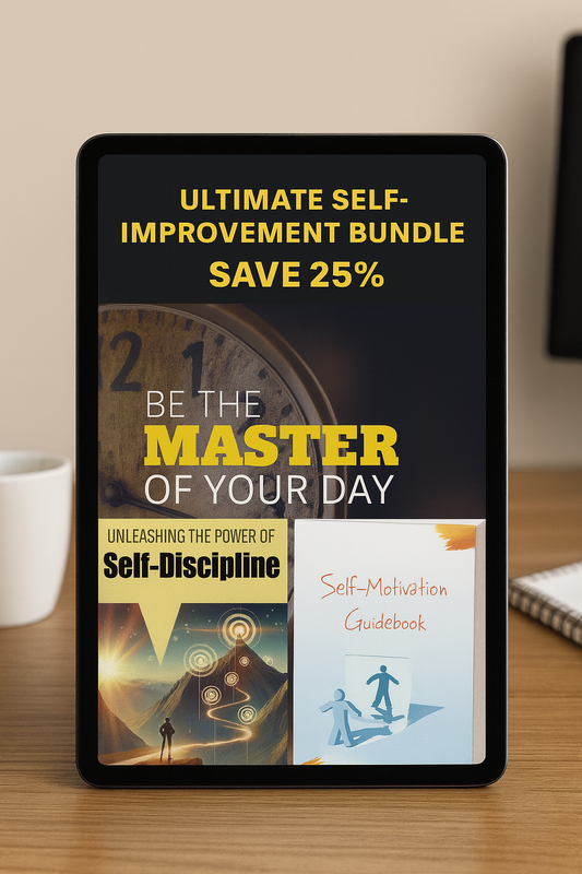 Ultimate Self-Improvement Bundle - 3 Ebooks to Transform Your Life (Digital Bundle)