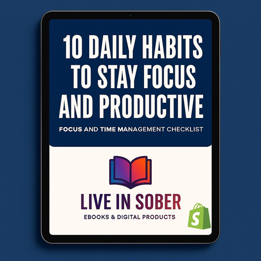 10 Daily Habits Checklist – Stay Focused & Productive (Digital Download)