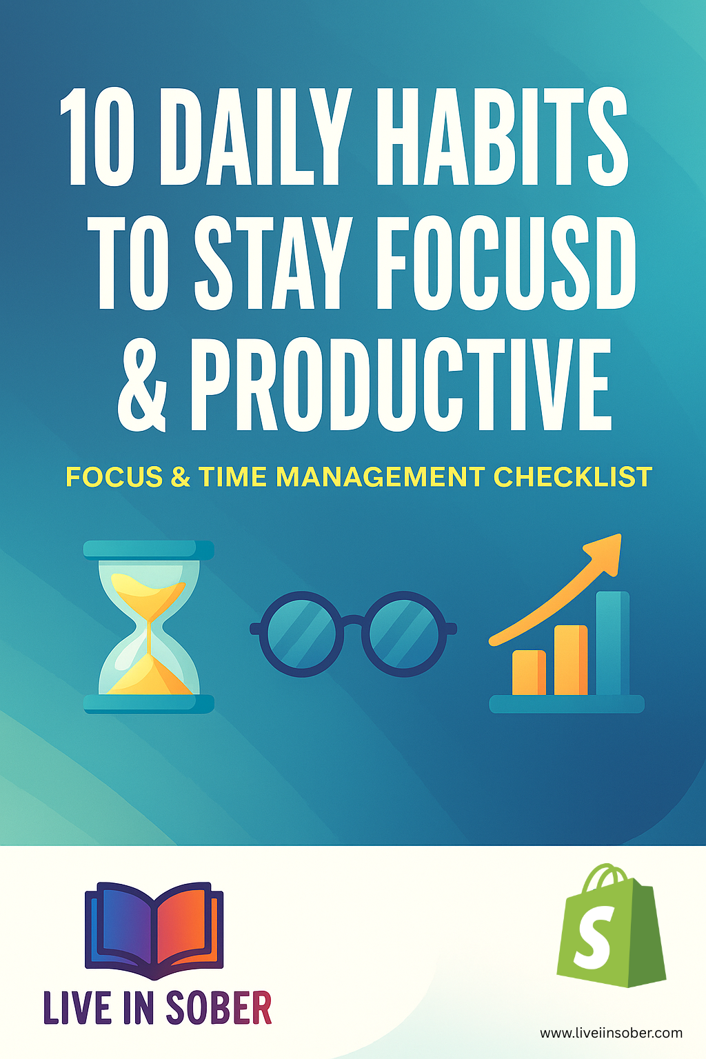 10 Daily Habits Checklist – Stay Focused & Productive (Digital Download)